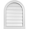 Ekena Millwork Round Top Surface Mount PVC Gable Vent: Functional, w/ 2"W x 2"P Brickmould Sill Frame, 18"W x 24"H GVPRT18X2403SF - alternate 1
